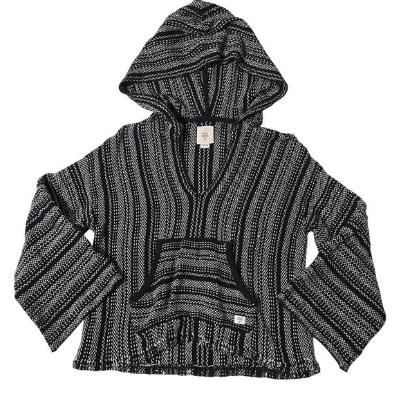 Billabong Tops - Billabong Black White Pullover Hoodie Size Large (fits like a small/medium)